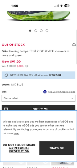 Nike Juniper Trail 2 GORE-TEX Men's Waterproof Trail-Running Shoes Size 9