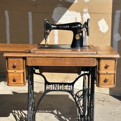Singer 99 (or 66) Sewing Machine Cabinet - $700 (Riverside)