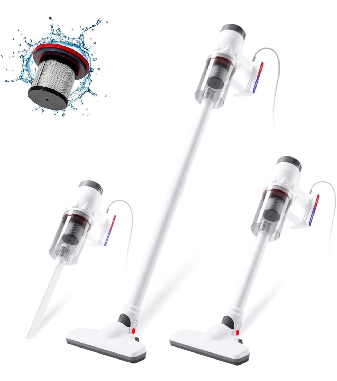 BRAND NEW 5-in-1 Powerful Suction Ultralight Stick Handheld Vacuum Cleaner with Filter Protection