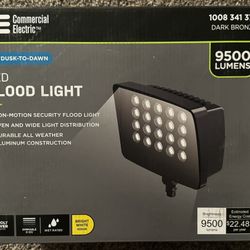 650W Equivalent Integrated LED Bronze Outdoor High Output Flood Light, 9500 Lumens, 4000K