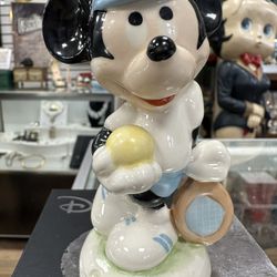 Disney Goebel Hummel Mickey Mouse 4.5” Figurine Tennis Player Cake Topper