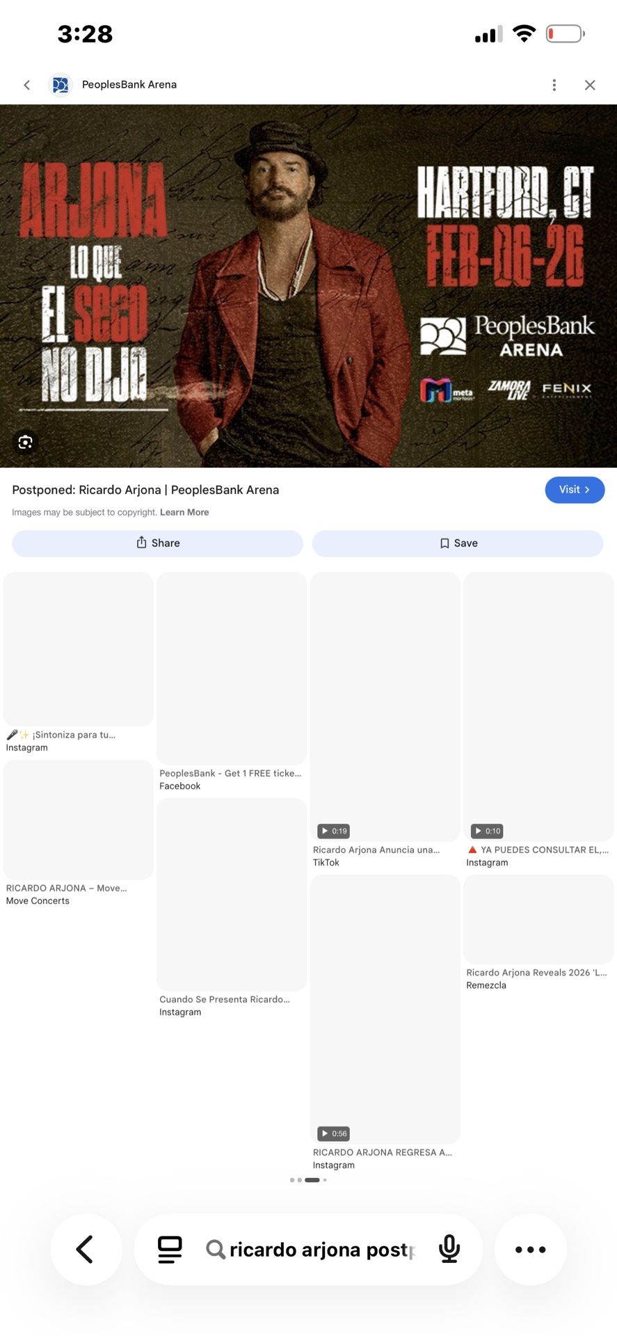 Ricardo Arojas Concert Tickets