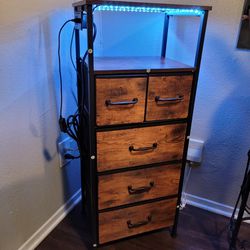 Dresser With Lights And USB Ports