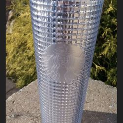New! Starbucks 2020 Christmas Holiday disco Studded Cold Cup Tumbler clear 24oz