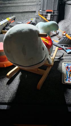 Plush Whale Baby Rocking Toy