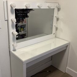 Vanity Desk + Mirror