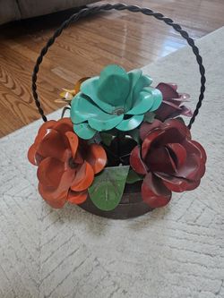 Mexican Metal Flowers