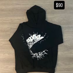 Black & White Sp5der Hoodie