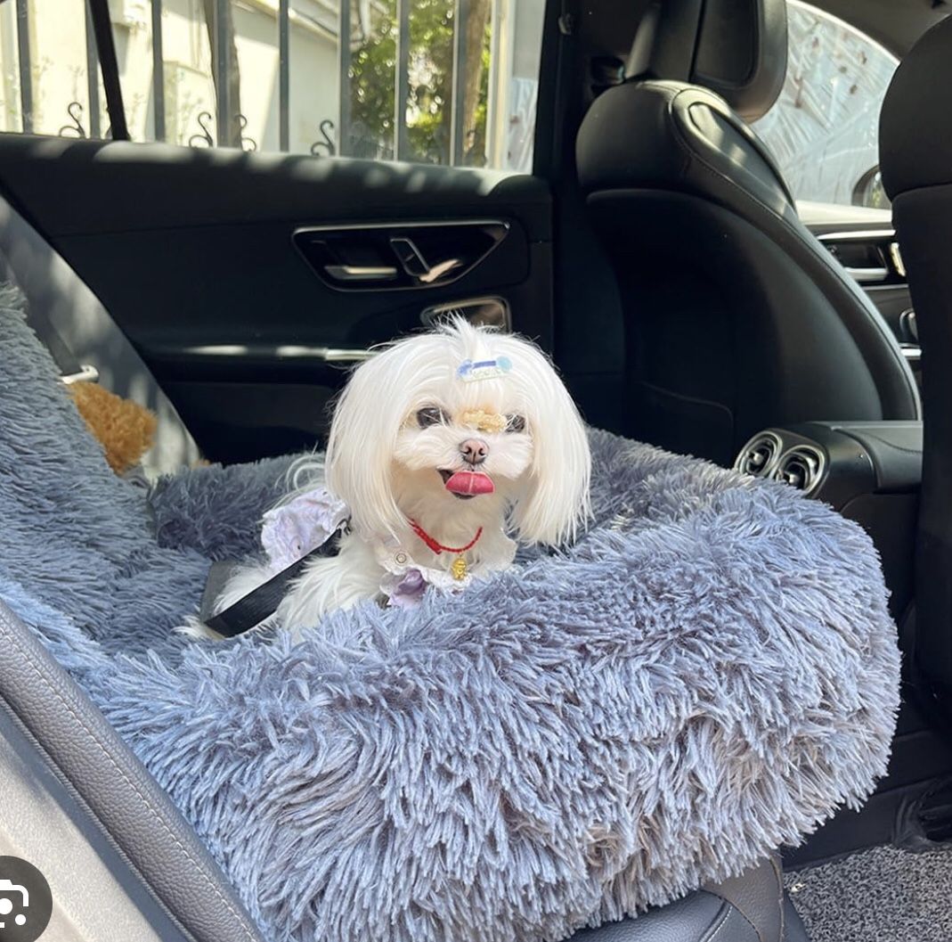 Dog Car Seat Bed New Safety Leash Included Sizes S,M,XL