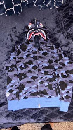 Blue bape zip up