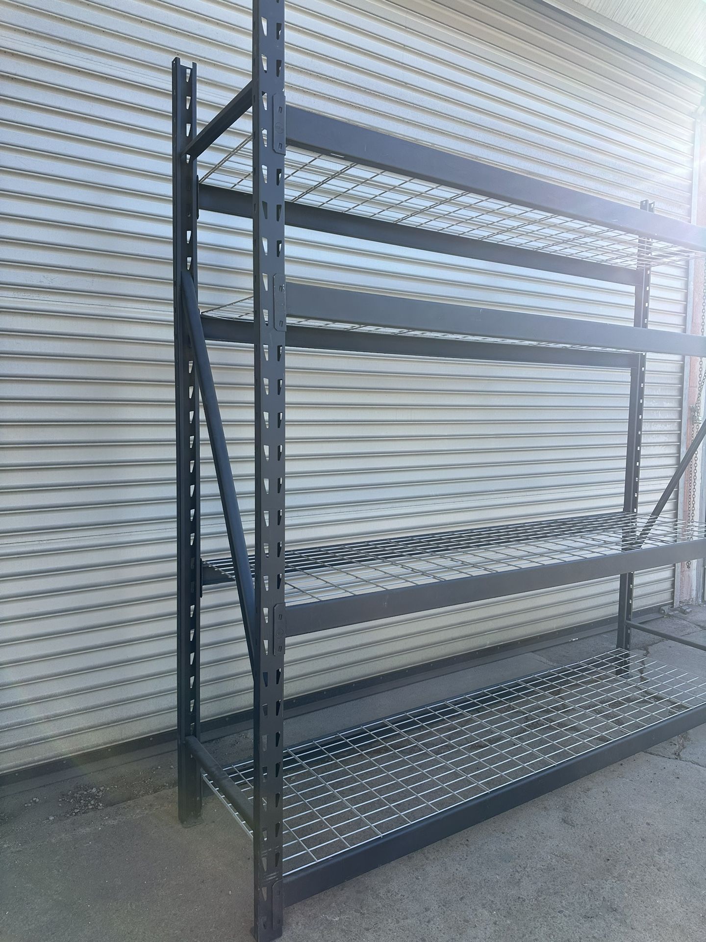 Metal Shelf 90x24x90 - 7 1/2 foot tall and 7 1/2 foot wide