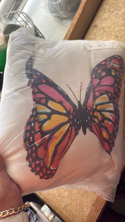 Butterfly throw pillow