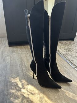 Over the knee high heels sleek style boots size 6 from Europe