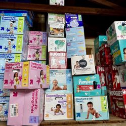 Baby Diapers, Baby Wipes And Baby Gel 