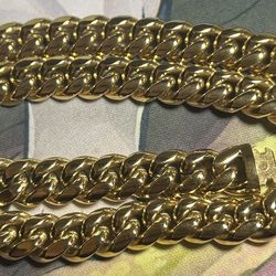 Gold Plated Stainless Steel Chain 