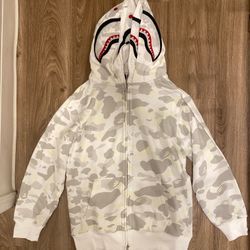 white double bape hoodie