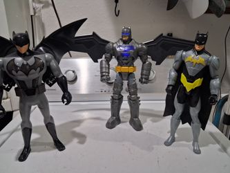 Batman action figures.  12  inches tall.  good condition.