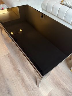 Black Glass Coffee Table