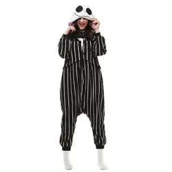 SUPER PLUSH Jack Skellington ADULT Onesie Costume SIZE MEDIUM