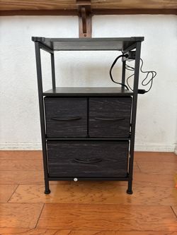 Ikea Night Stand W/ LED And USB Ports
