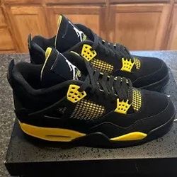 Black And Yellow Jordan 4’s