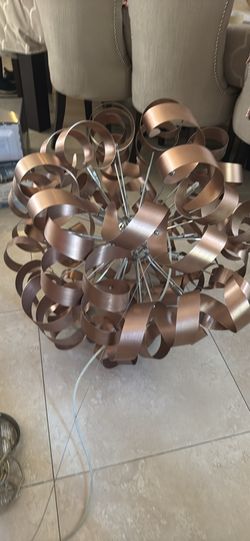 Chandelier rose gold/copper  @36”metal ceiling lighting Hanging light
