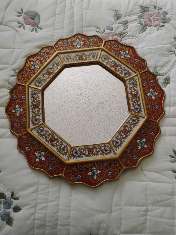 VINTAGE REVERSE PAINTED MIRROR