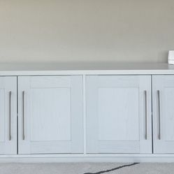 White And Gold Entertainment Center