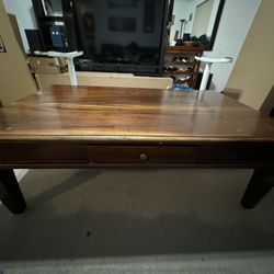 Wooden coffee table