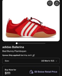 Bad Bunny adidas men’s 10.5