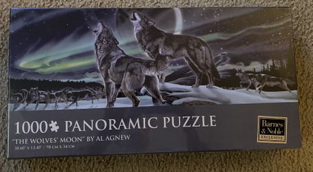 1000 Piece Panoramic Wolf Puzzle