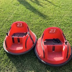 kids electric bumper cars branded “23 Smart Toy” 23 Smart Ride-On Bumper Cars