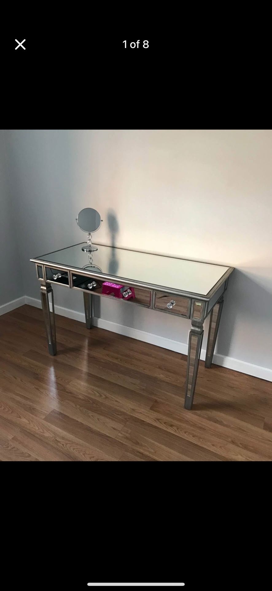 Mirrored Vanity Desk