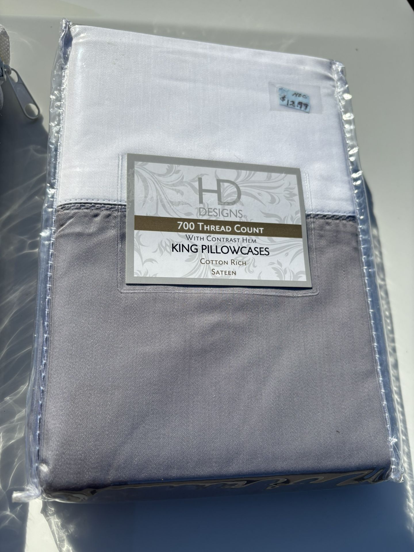 HD designs King Pillowcases Silver Gray