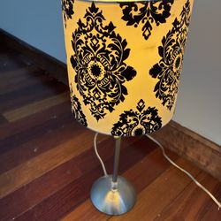 Table Lamp with Damask Shade