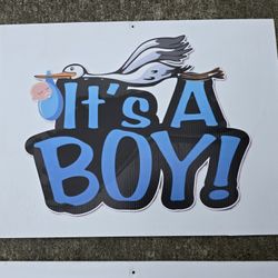 Gender Baby Shower Signs