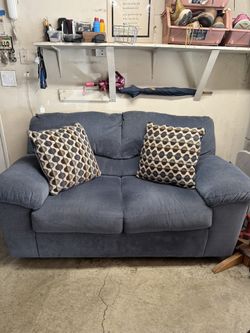Couch Two Seater Blue