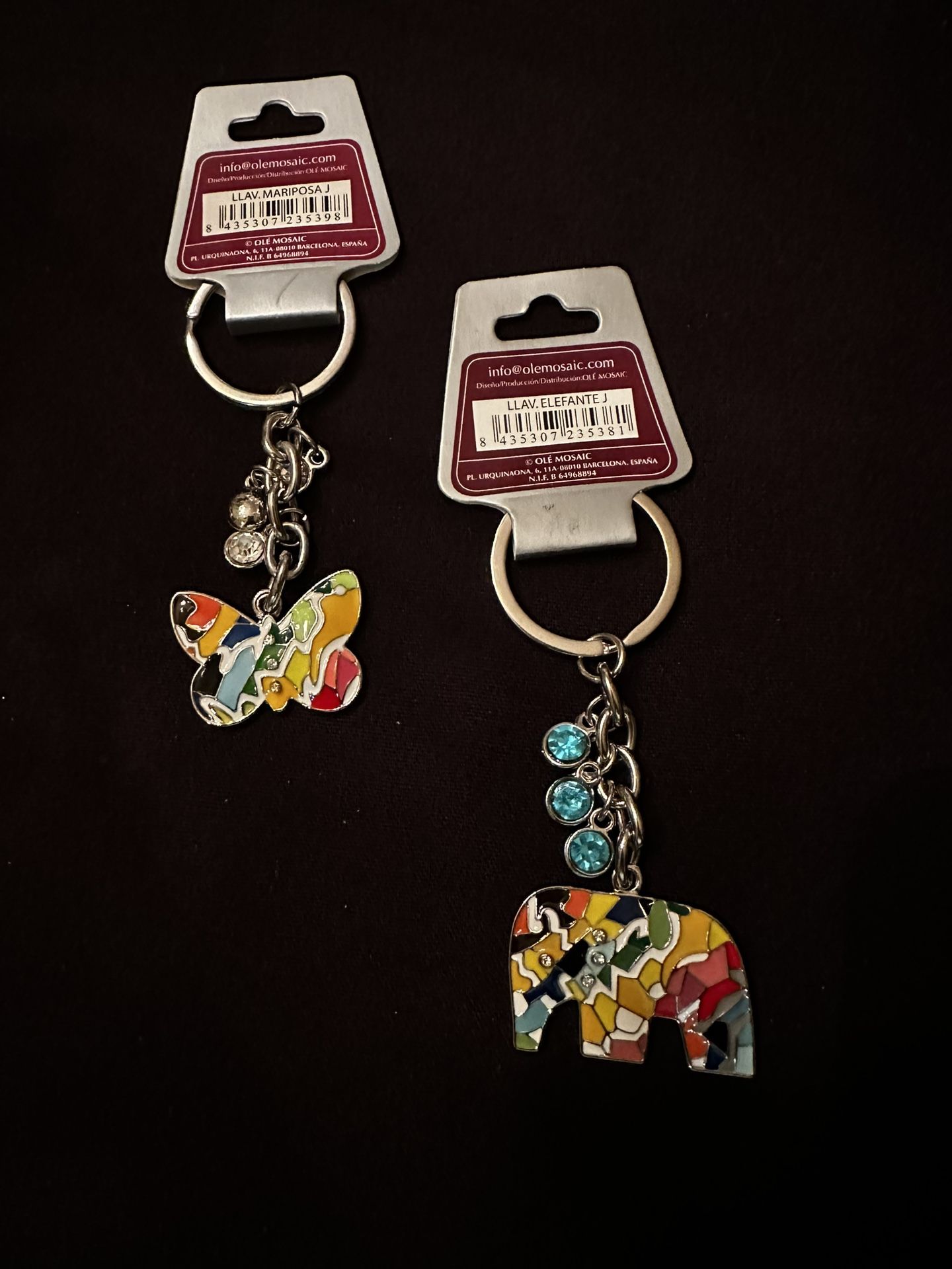 Barcelona Gaudi Art - Set Of 2 Keychains