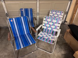 Vintage ZIP DEE & Retro Aluminum Lawn Chairs – Set of 4