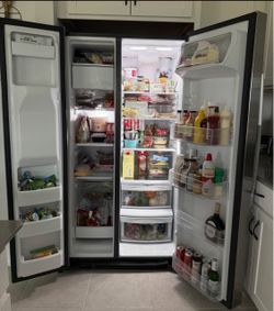 Stainless steel fridge