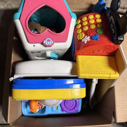 Box Of Assorted Toddler Toys 