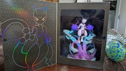 Jazwares Pokemon Select Mewtwo 1/10 scale Deluxe Figure Light FX