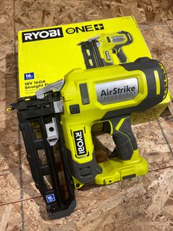 Ryobi 18V 16GA AirStrike Straight Finish Nailer