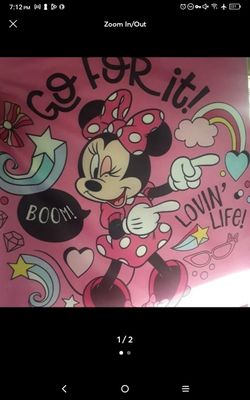 Disney Minnie Drawstring School Bag Plus Jump Rope
