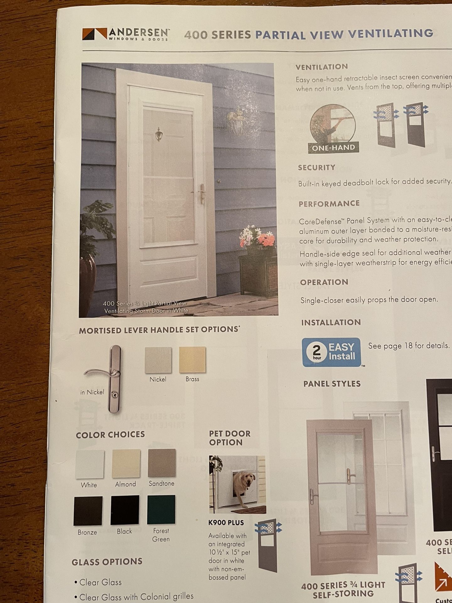 Parts Andersen Storm Doors - mxultzb