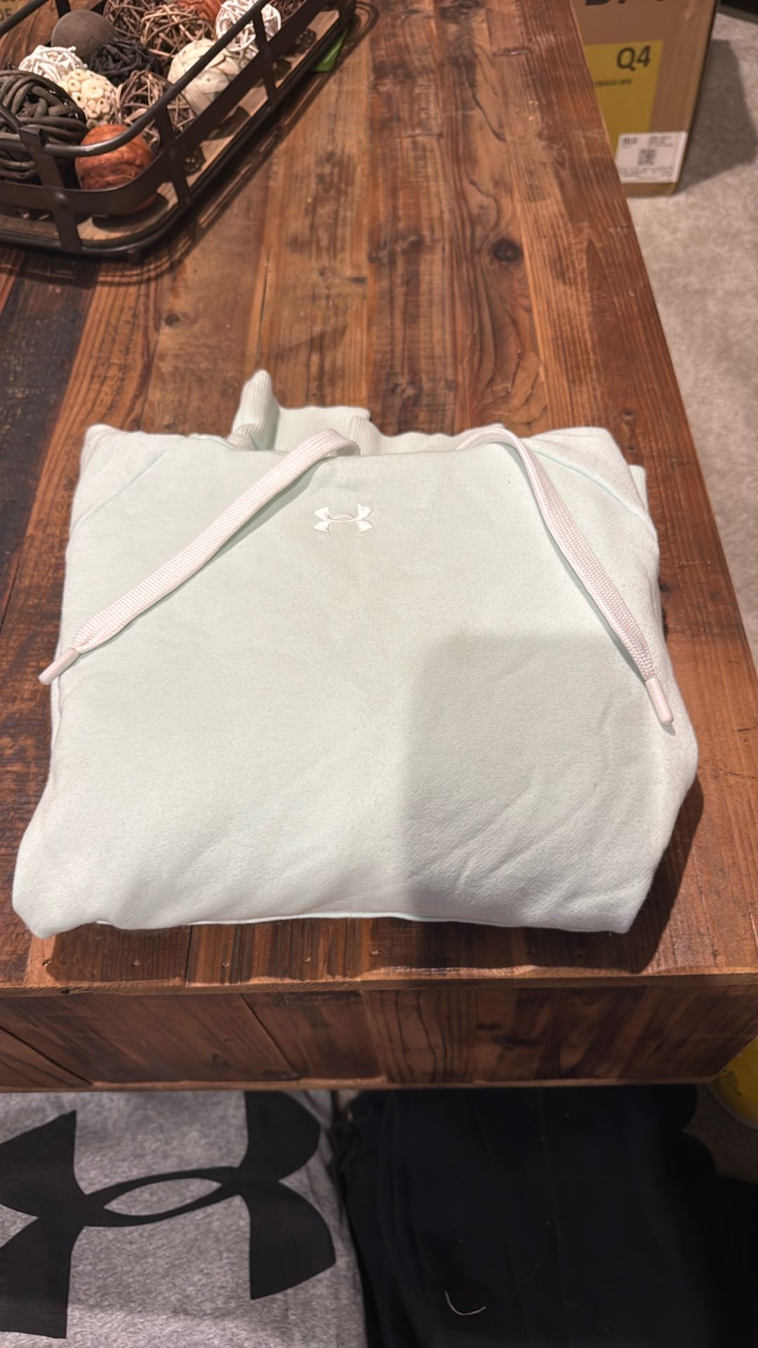 Teal under armor hoodie 