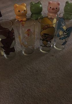 4 collectible glass