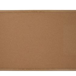 NEW 24'' x 36'' Cork Bulletin Board Wooden Framed Wood Oak Frame (sealed)