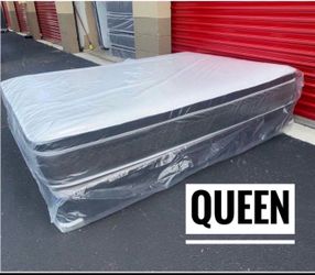 Queen Mattress Set PillowTop – Brand New –  Same Day Delivery Available 🚚