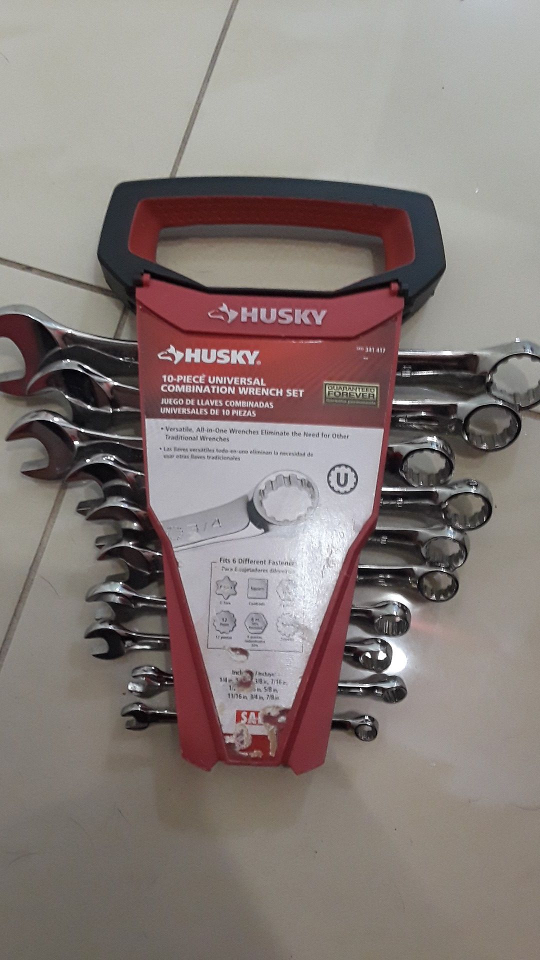 Husky 10 piece combination wrench set
